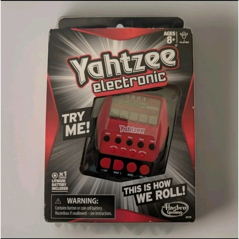 Yahtzee Electronic 2012 Handheld Game Hasbro Digital Gaming A2125 NEW & Sealed